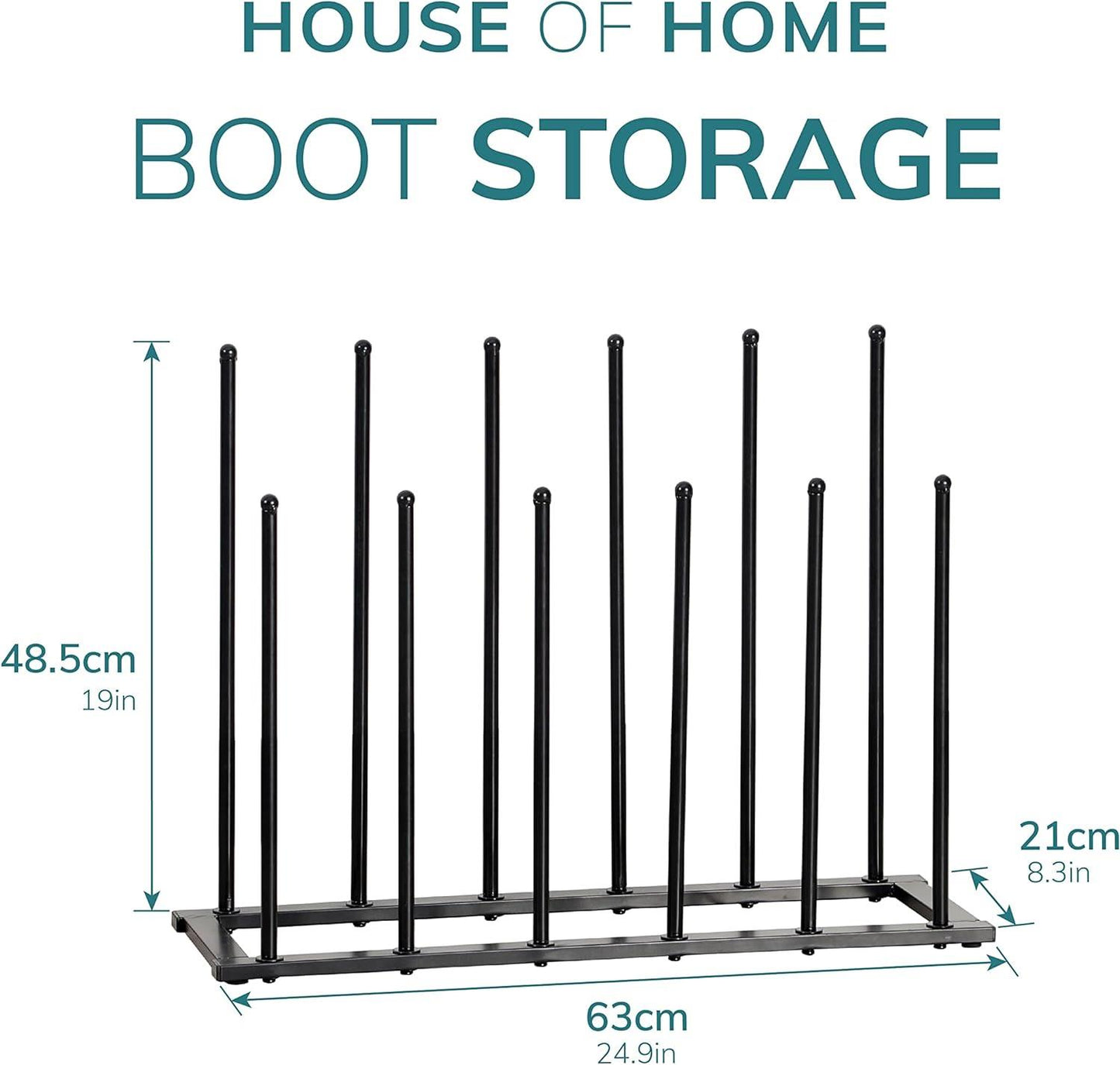 6 Pair Welly Boot Rack