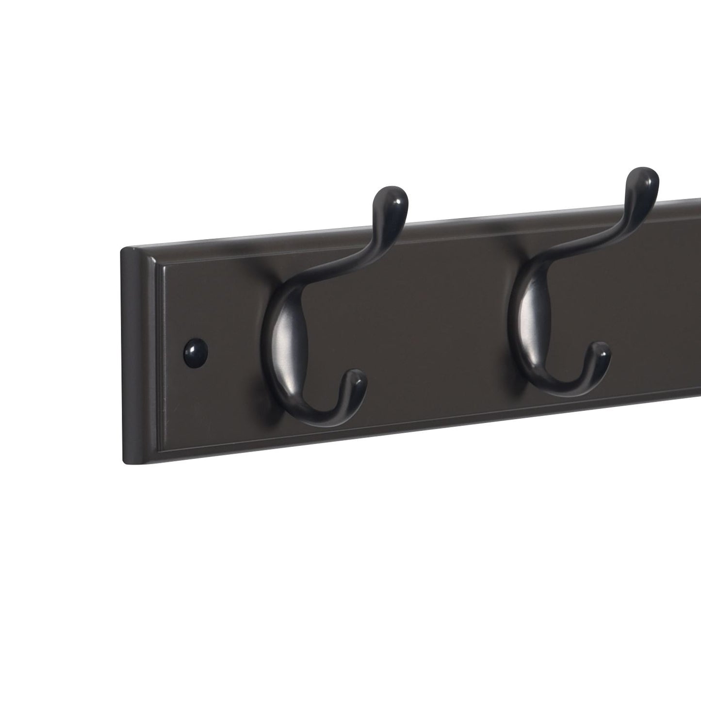 6 Double Hook Wall Mounted Door Clothes Hanger Coat Rack in Charcoal Grey