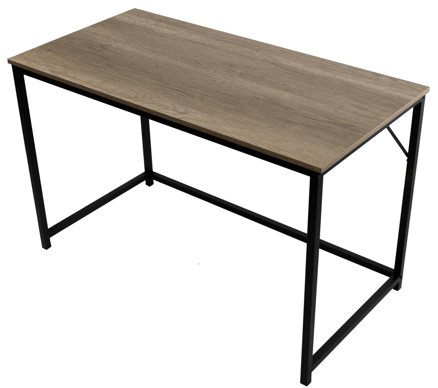 Medium Rustic grey top with black coated metal frame 100cm