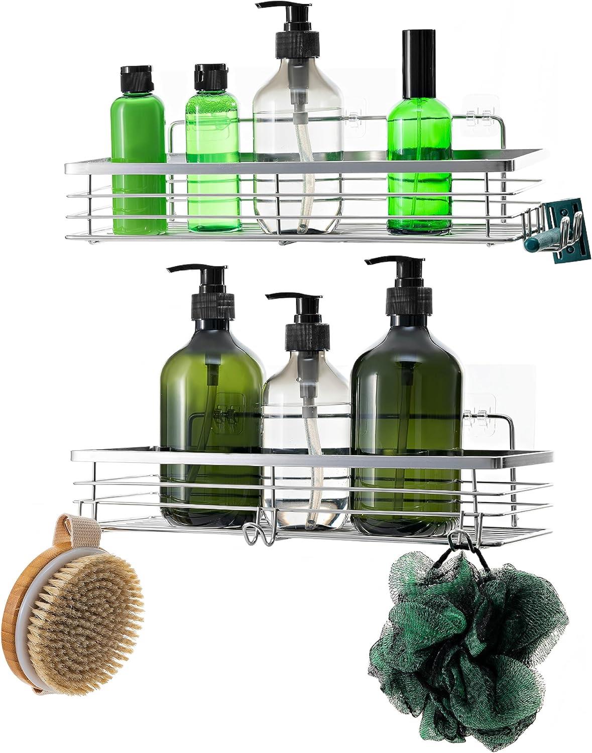 Set of 2 Stainless Steel Shower Caddy