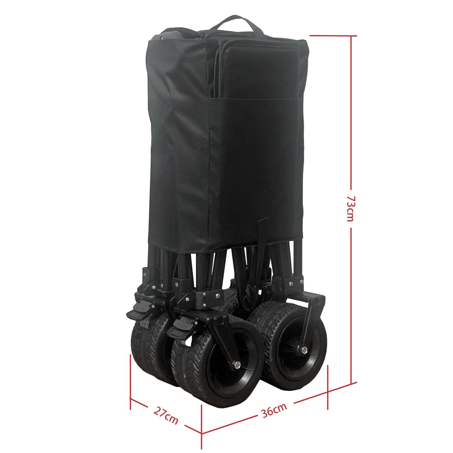 70L Foldable Utility Trolley Garden Home Camping Festivals No Assembly 100kg Load