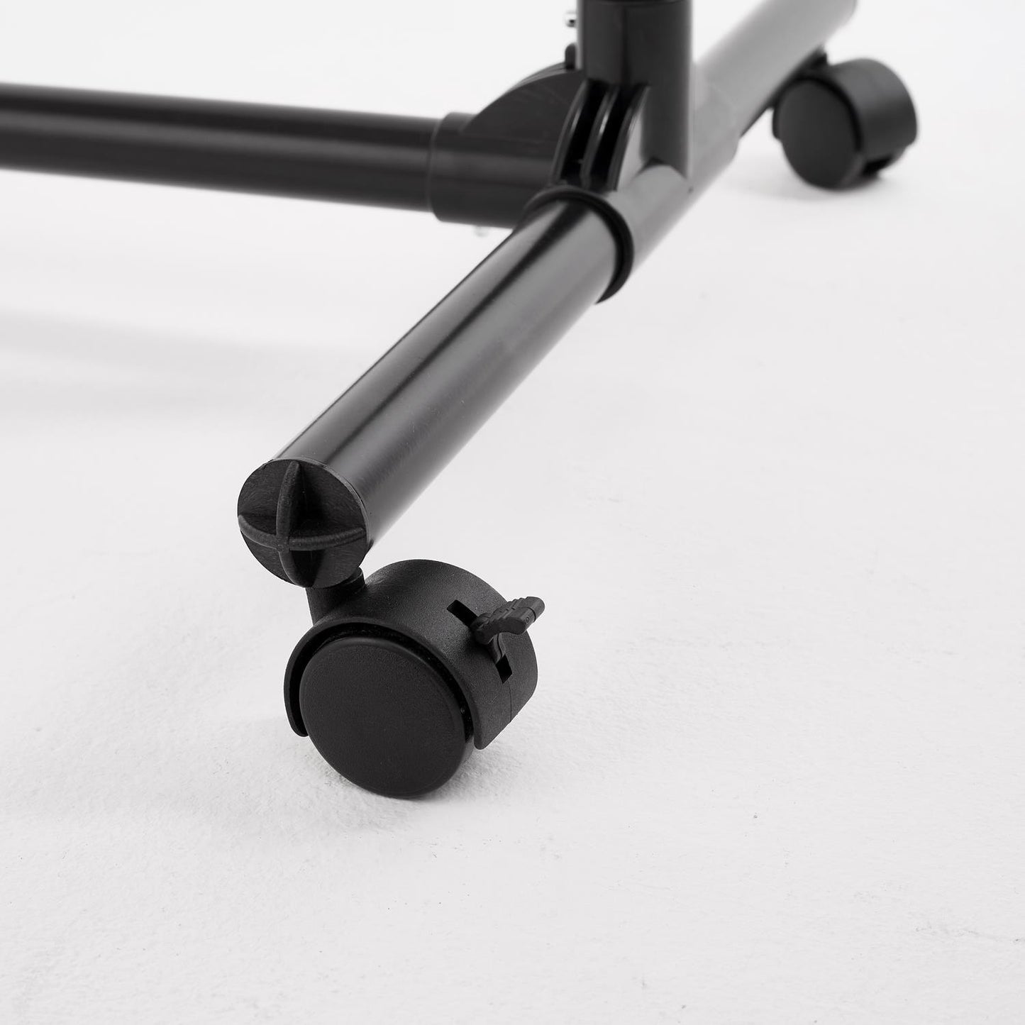 Double Clothes Rail, Extended Top Rail Adjustable Height, Black