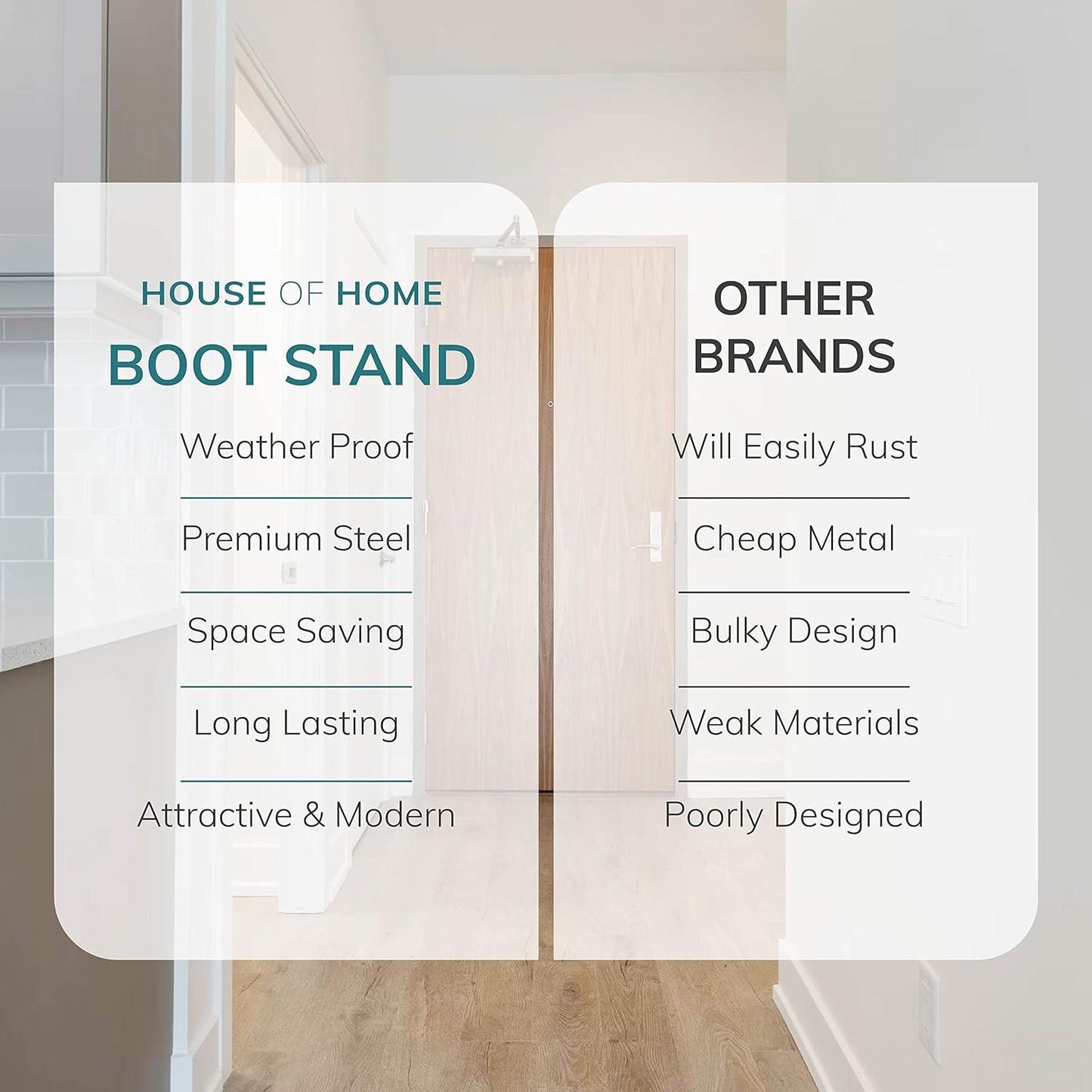 6 Pair Welly Boot Rack