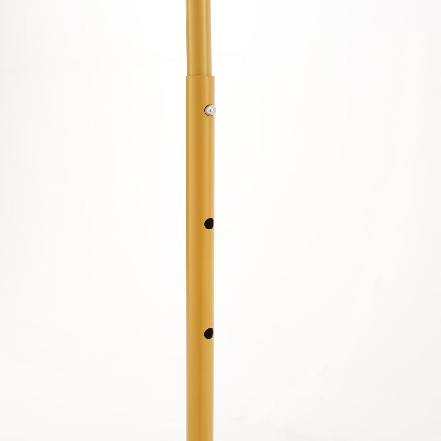 Heavy Duty Gold Clothes Rail Adjustable Width Height with Shelf, Locking Wheels