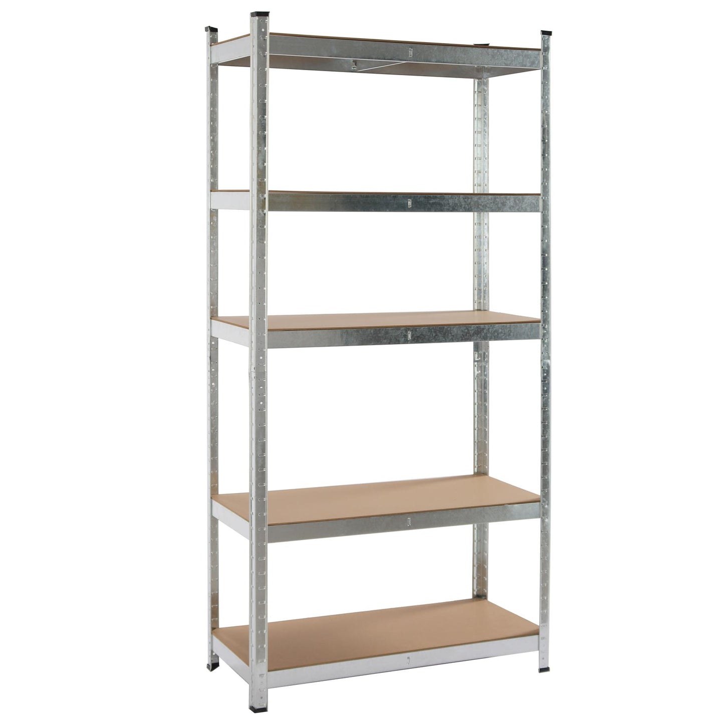 Boltless 5 Tier Shelving Racking Heavy Duty Steel Shelf Unit Shed Garage Home