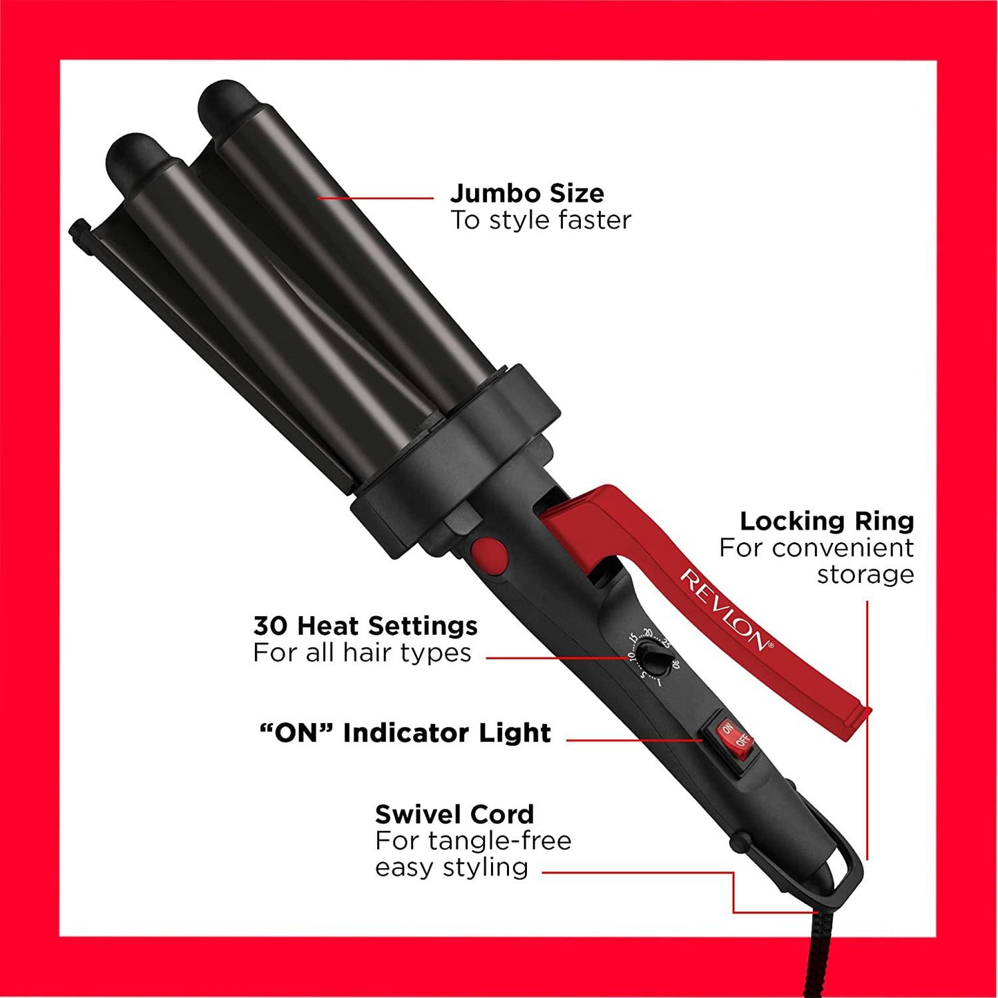Revlon Wave Master Jumbo 3 Barrel Hair Waver
