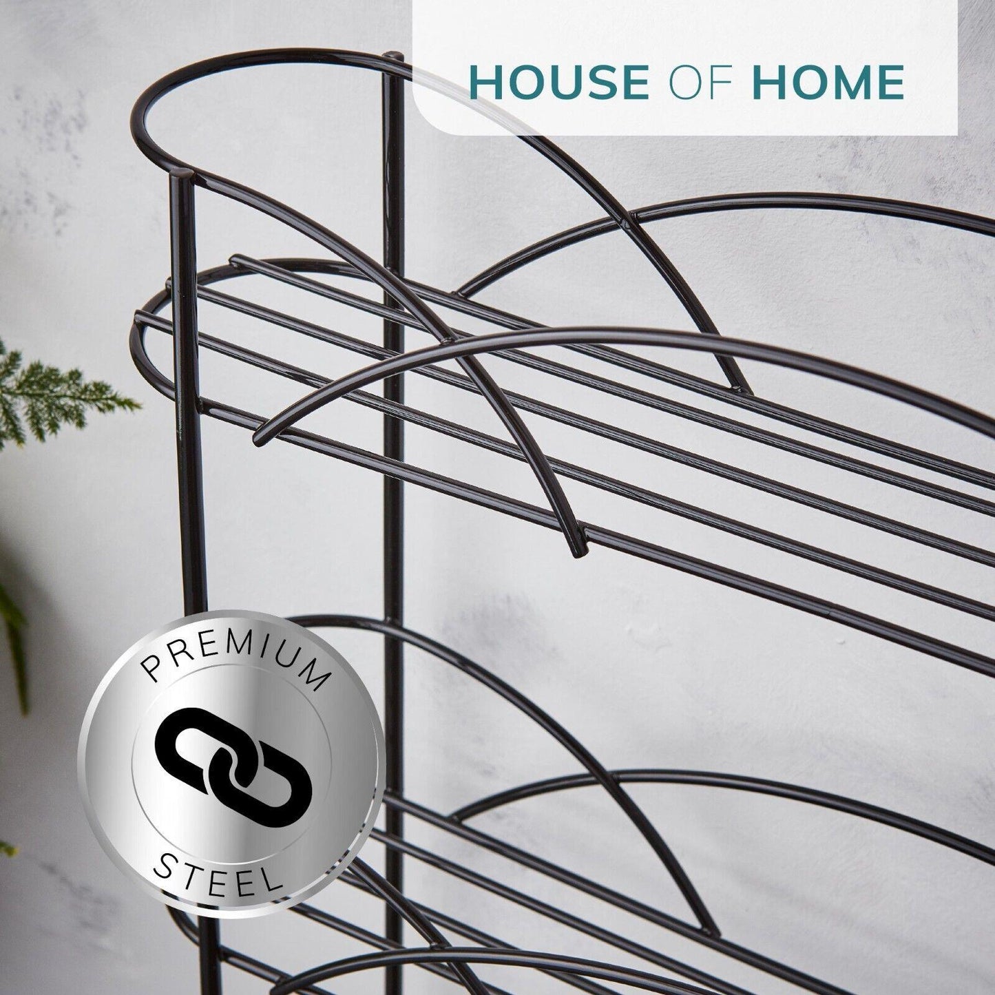 Free Standing Spice Rack in Black Powder Coating