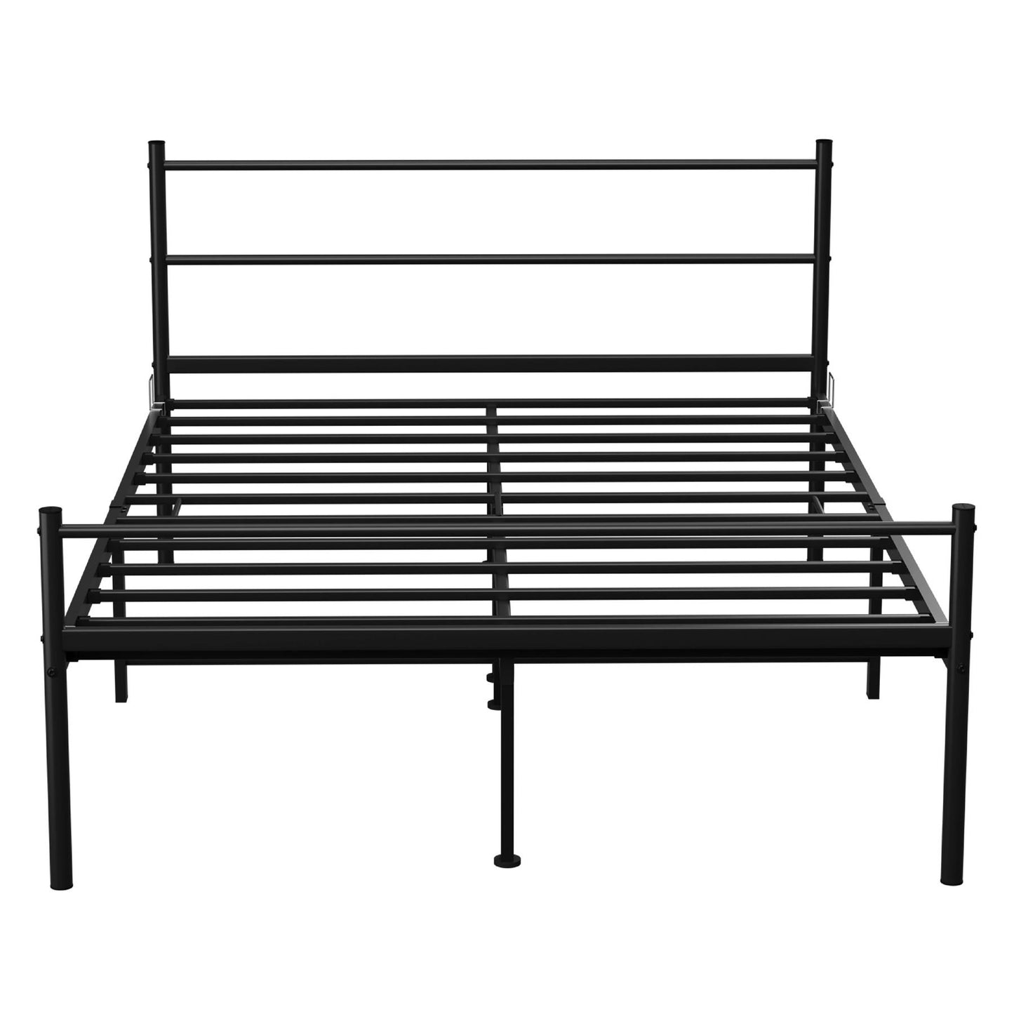 King Size Metal Bed Extra Strong Frame Stylish Bedroom Storage Modern Sturdy Design