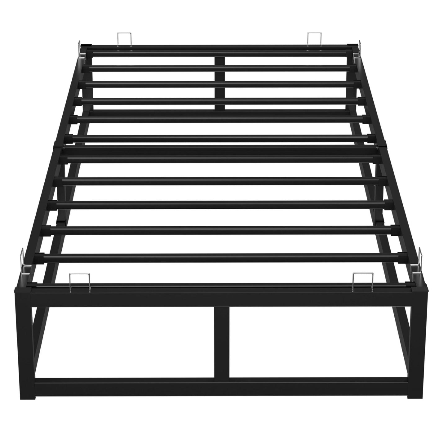 Single Metal Platform Bed Frame Square Tube