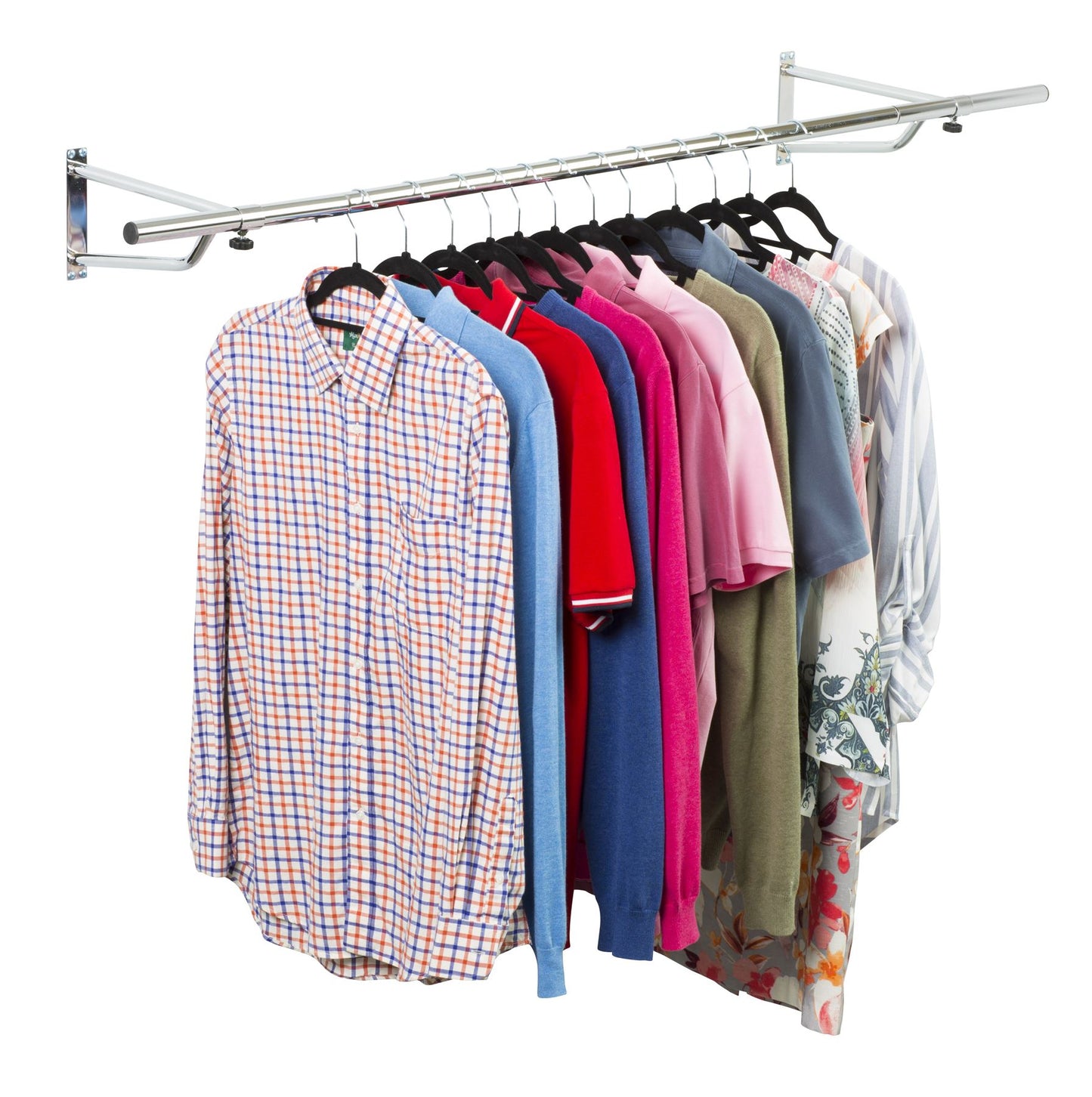 4ft Garment Rail In Chrome Plated