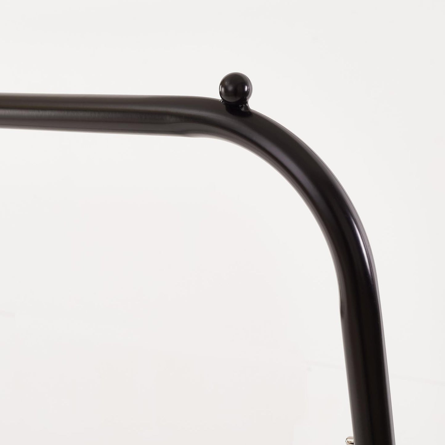 Clothes Rail with Double Hanging & Shelves Black Metal Garment Rack Heavy Duty