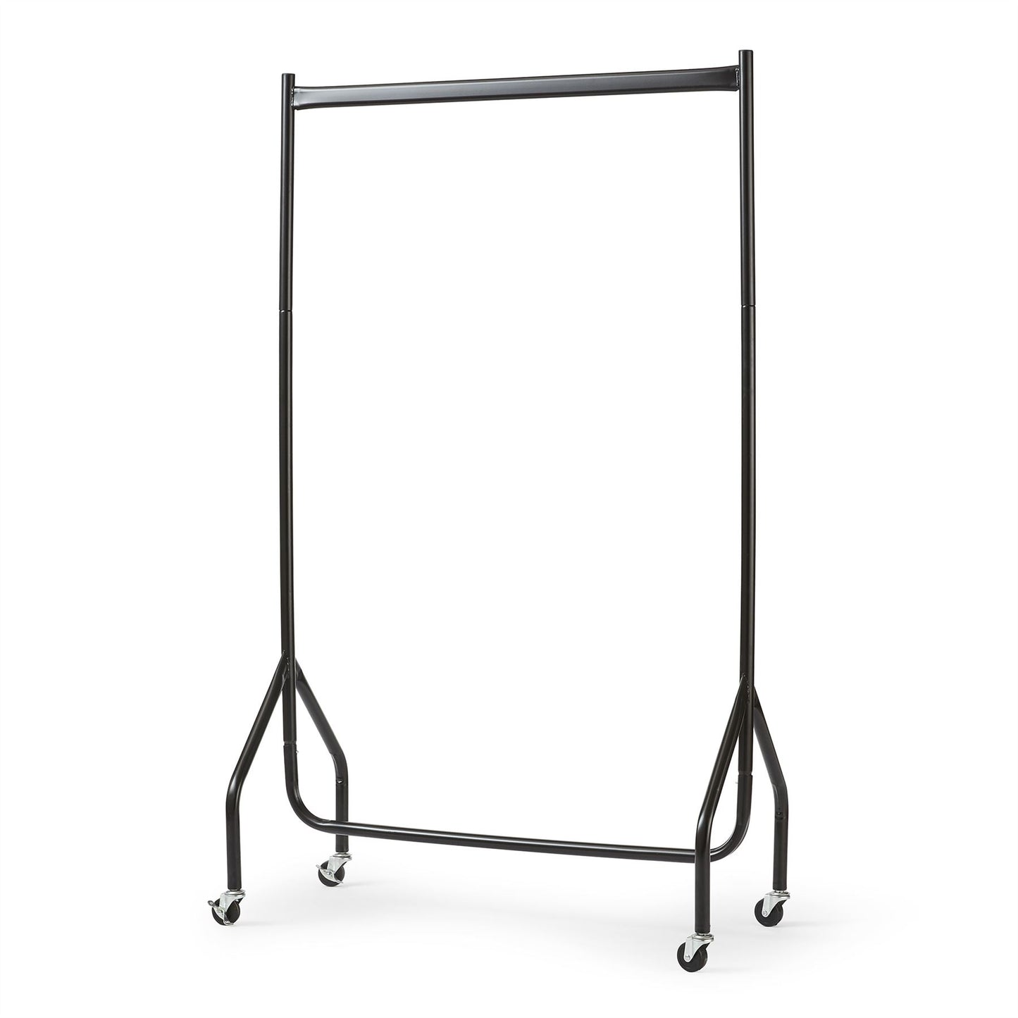 3ft Long x 5ft High Quality Heavy Duty Clothes Rail In Black Metal Construction