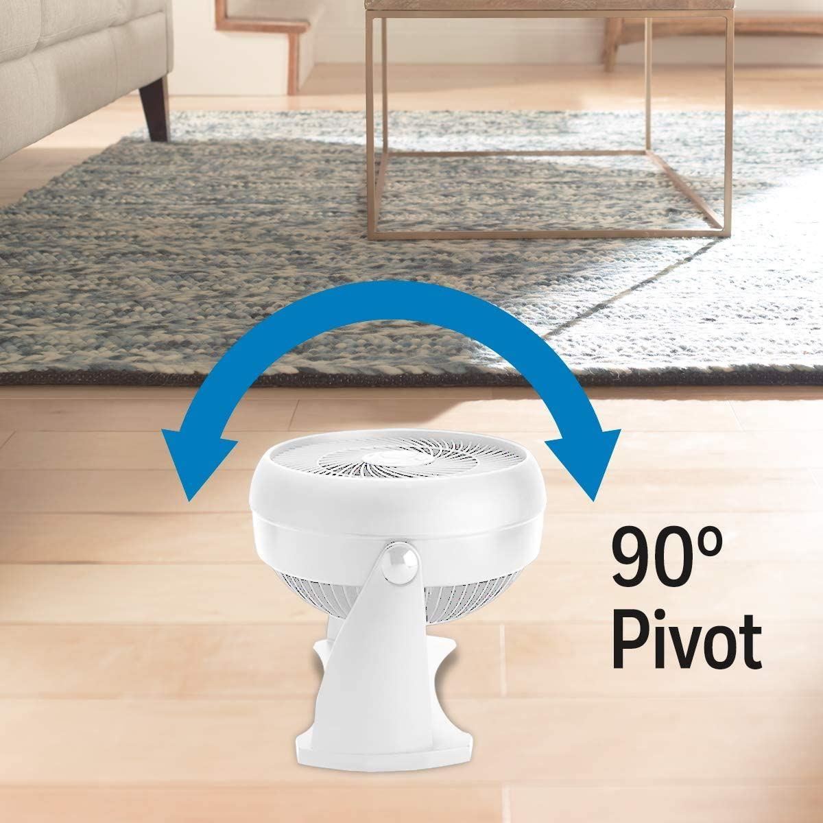 OVERBOX White Honeywell Turbo Fan Wall Mountable 3 Speed Home Office Desk Fan UK Plug