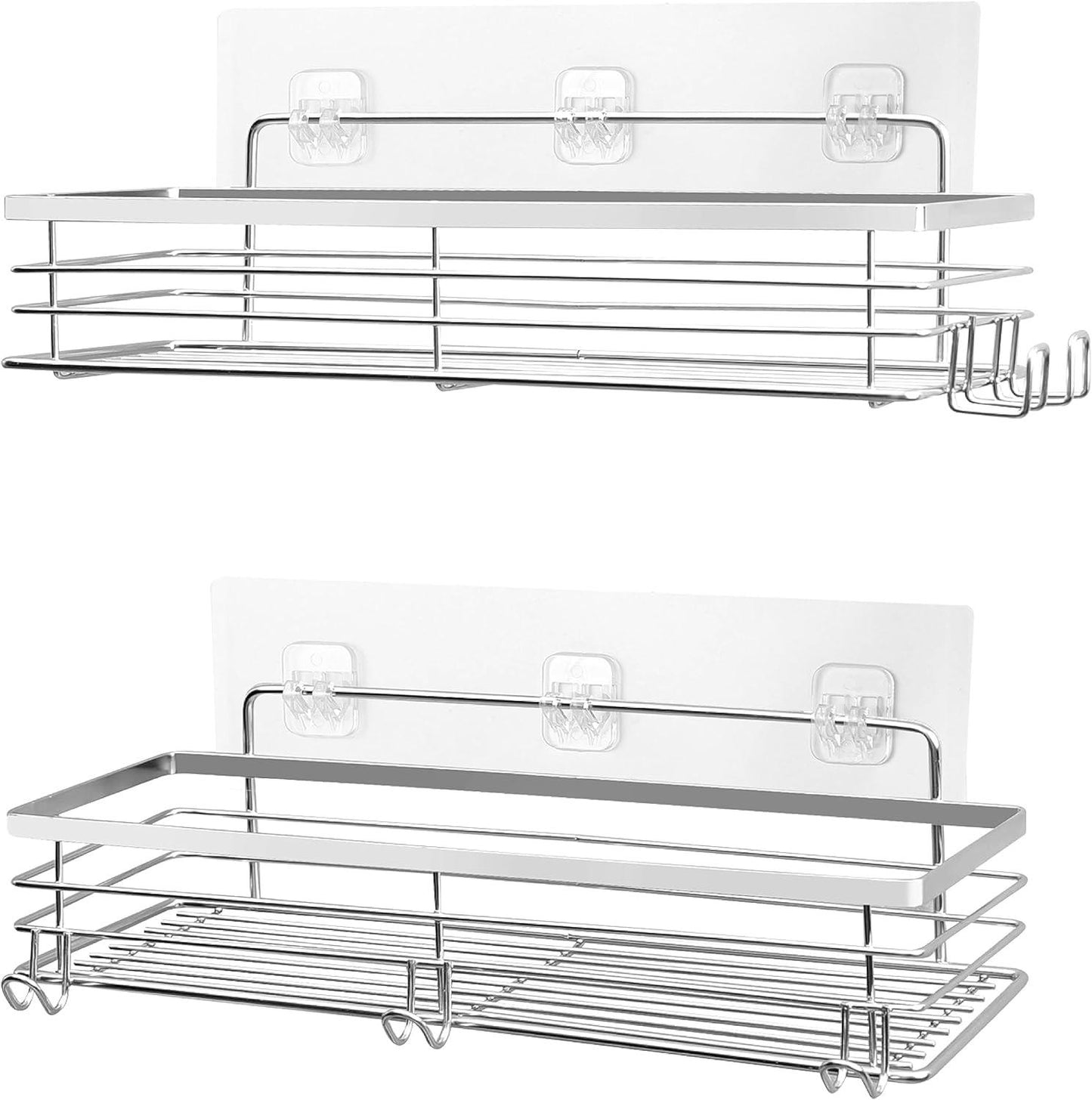 Set of 2 Stainless Steel Shower Caddy