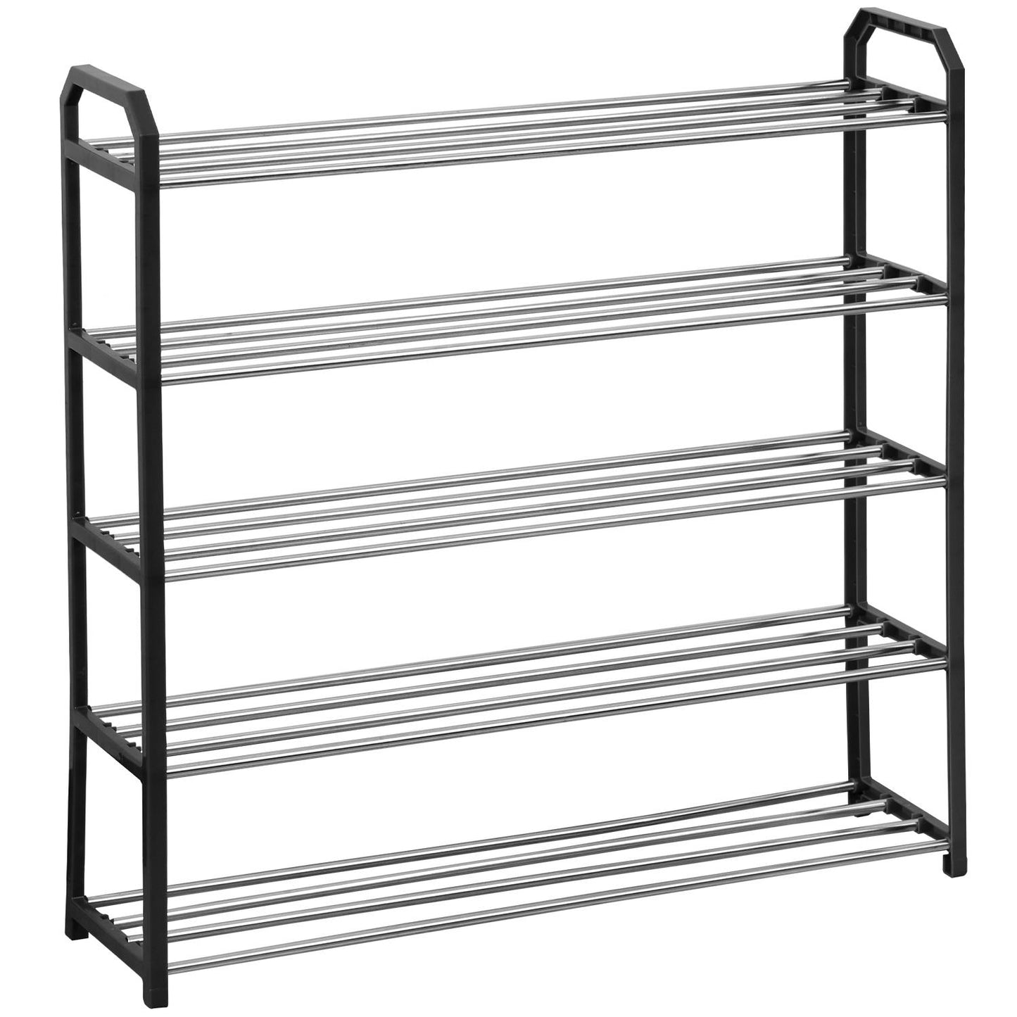 5 Tier Shoe Rack in Black