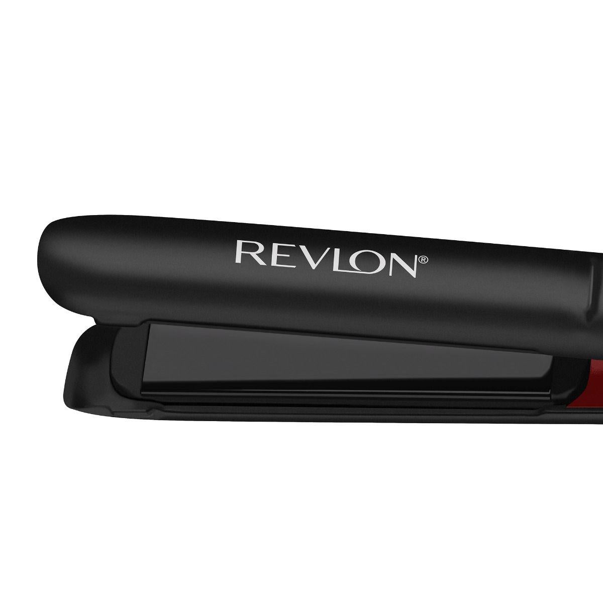 REVLON Smoothstay 25mm Coconut Oil-Infused Straightener + Travel Pouch