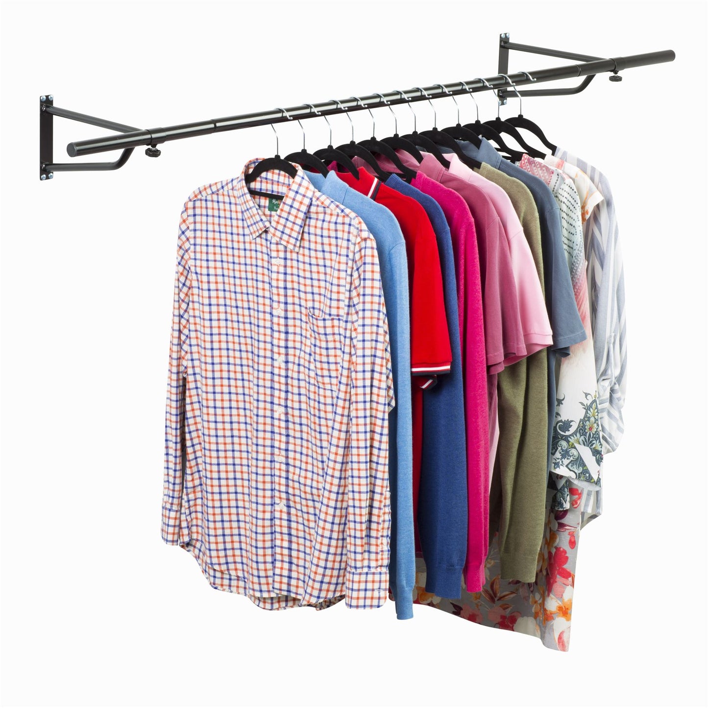 5ft Garment Rail In Black Powder Coating