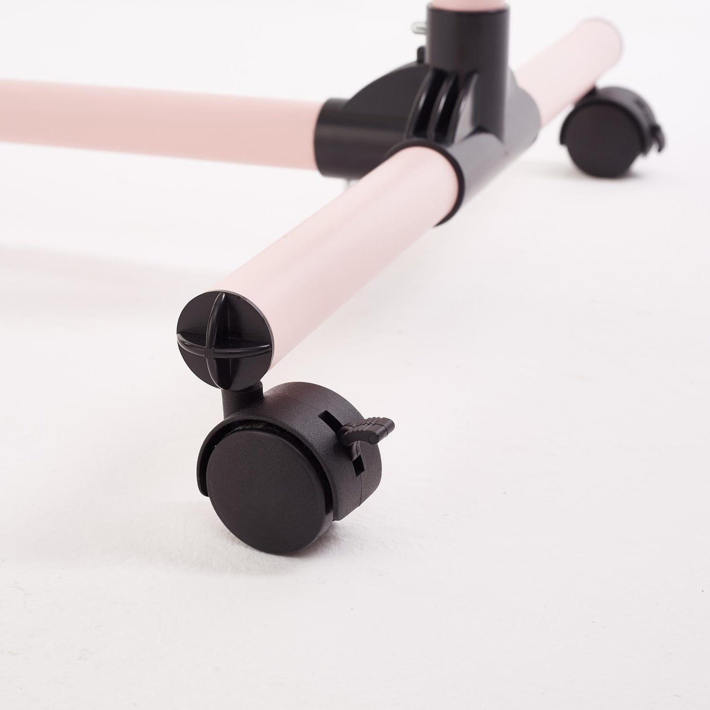 Double Clothes Rail, Extended Top Rail Adjustable Height, Pink