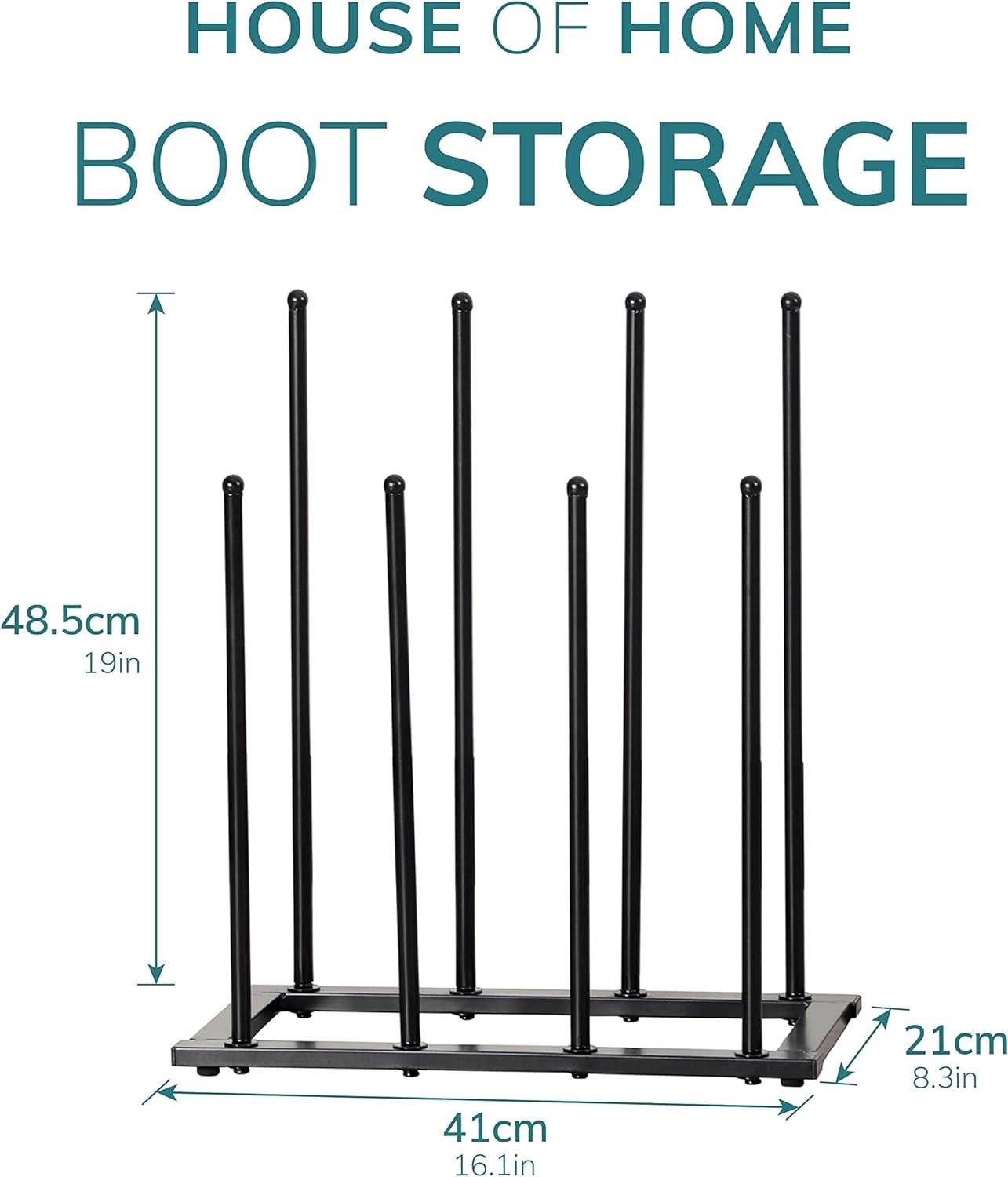 4 Pair Welly Boot Rack