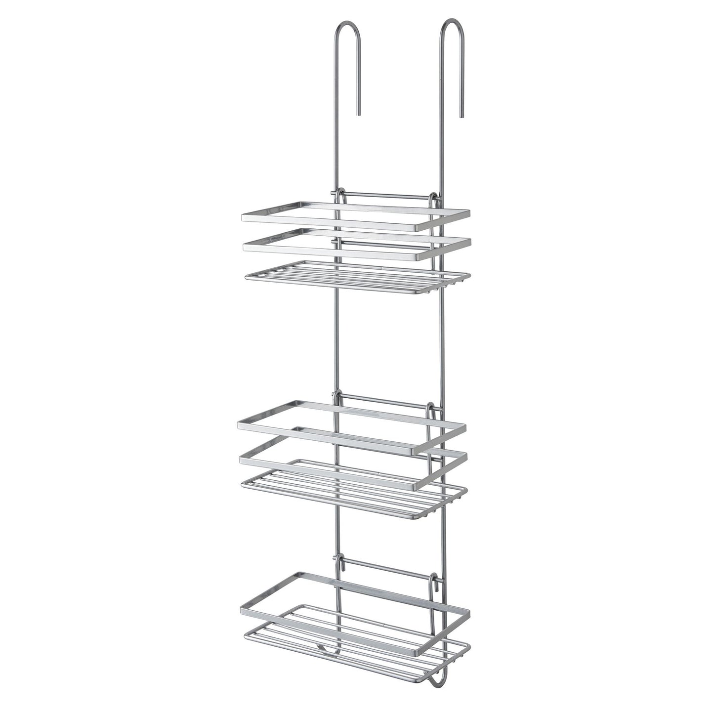 3 Tier Non Rust Hanging Shower Caddy Bathroom Organiser in Silver