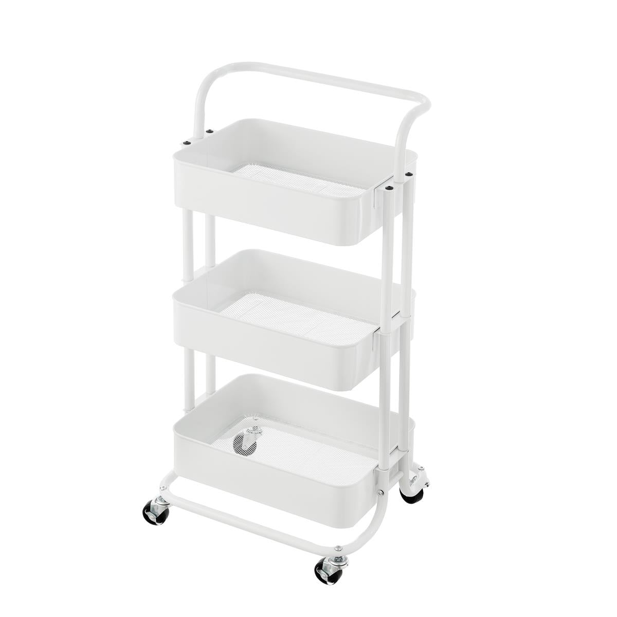 3 Tier Trolley White