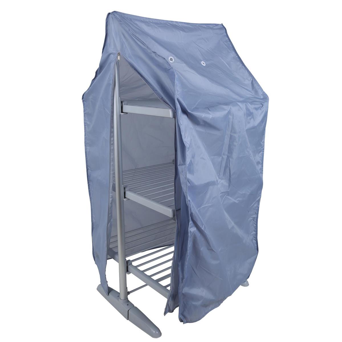 3-Tier Heated Clothes Airer with Cover – Electric Drying Rack, Silver