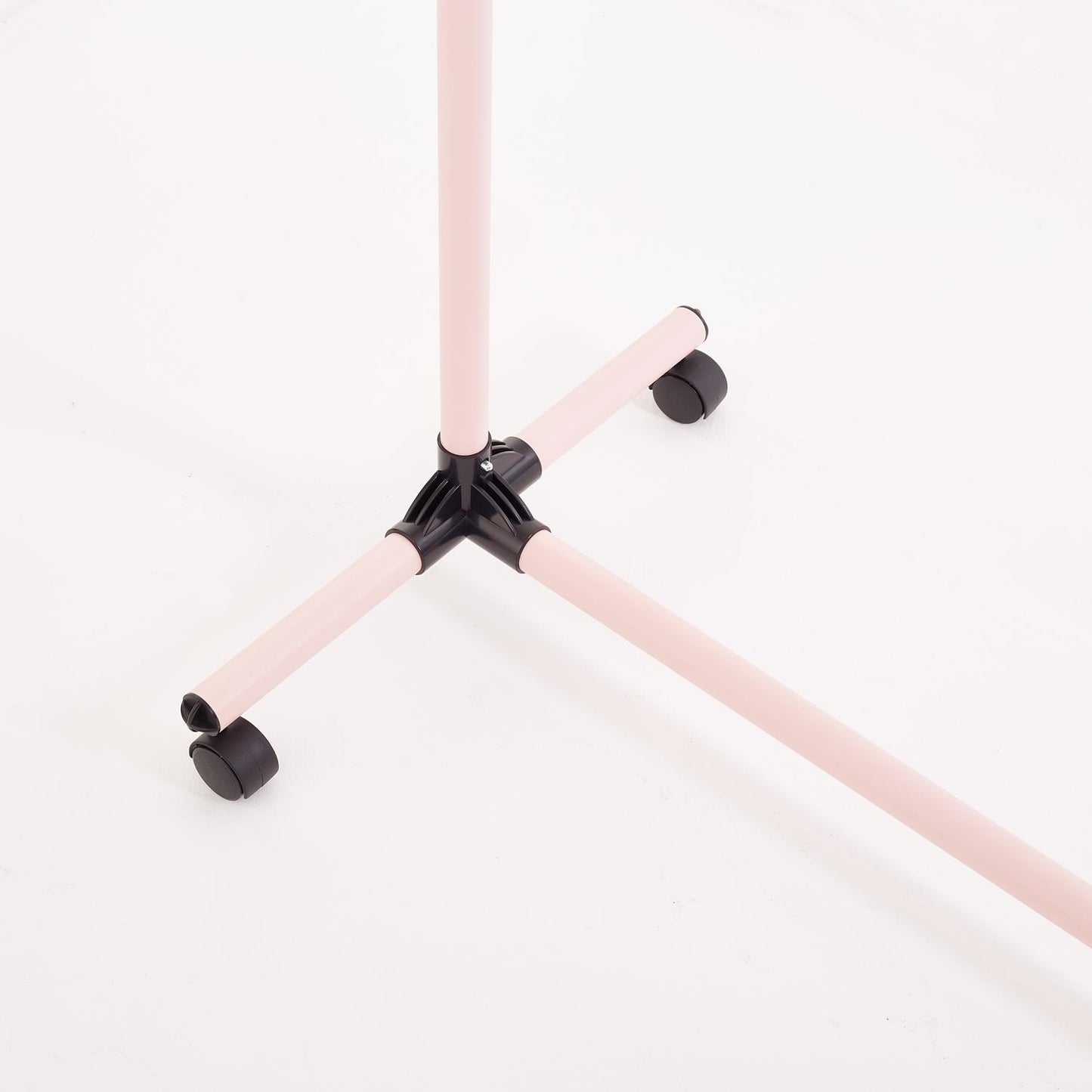 Double Clothes Rail, Extended Top Rail Adjustable Height, Pink