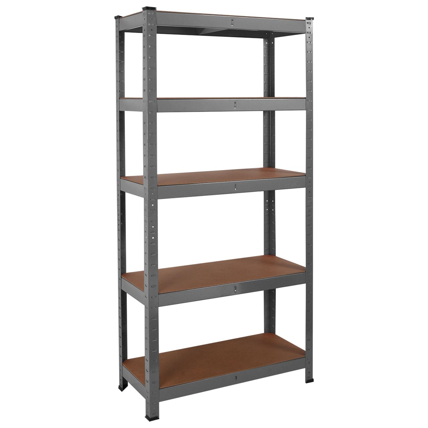 Heavy Duty Steel & MDF 5 Tier Racking in Grey