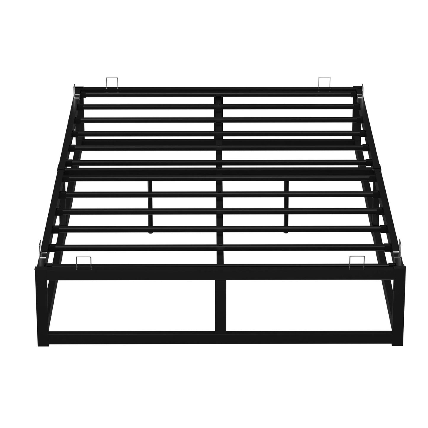 Double Metal Platform Bed Frame Square Tube