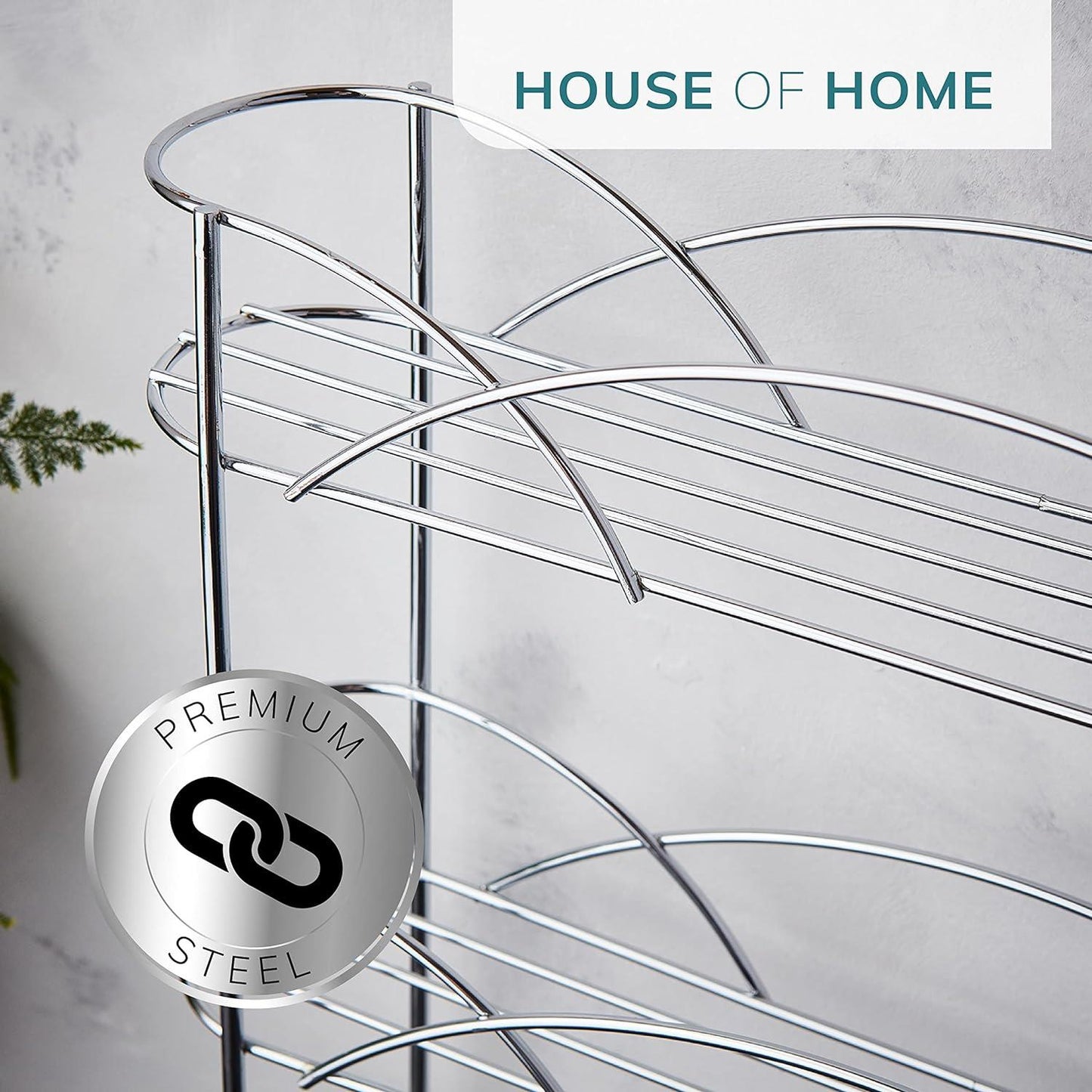 Free Standing Spice Rack in Chrome Plated