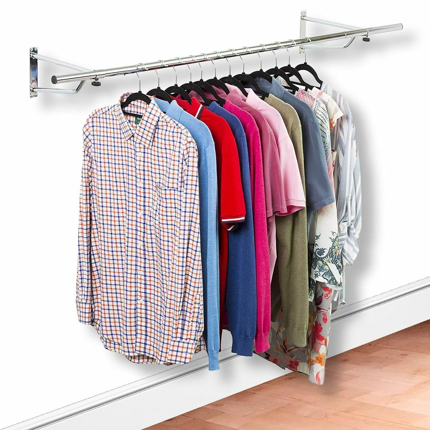 5ft Garment Rail In Chrome Plated