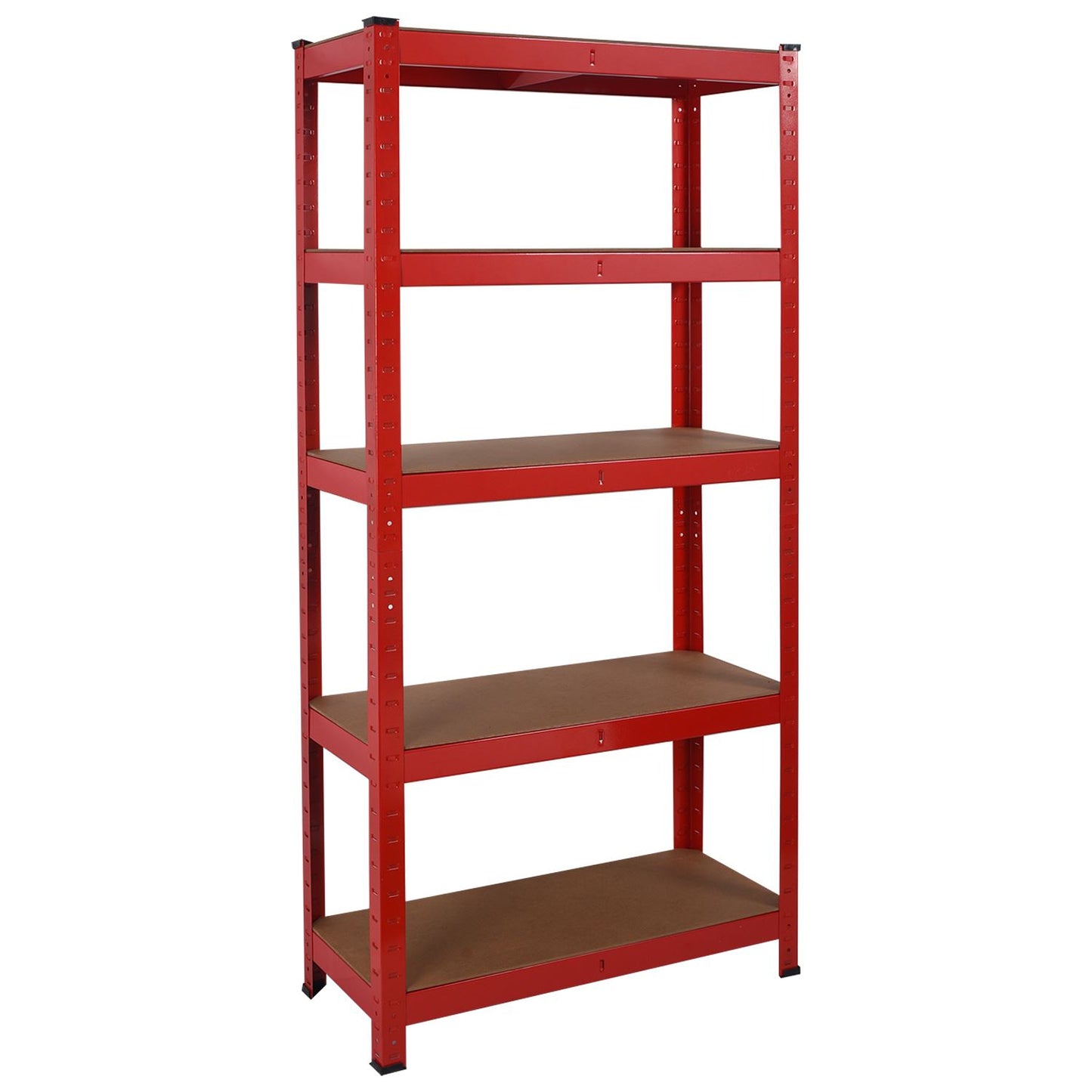 Heavy Duty Steel & MDF 5 Tier Racking Shelf in Red