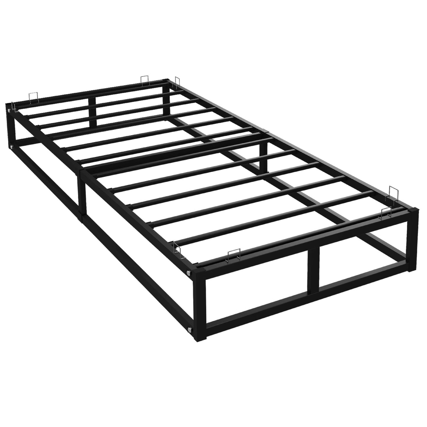 Single Metal Platform Bed Frame Square Tube