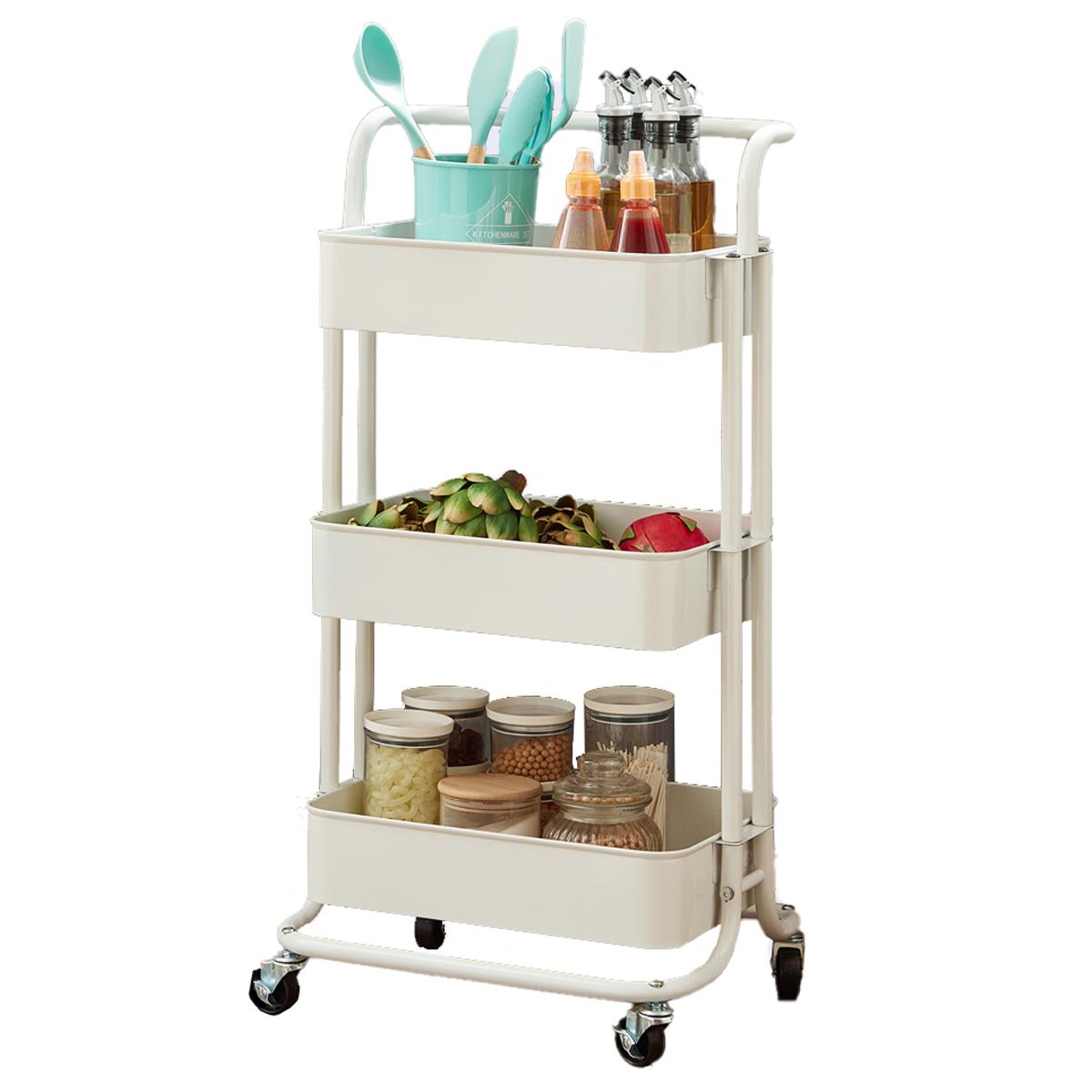 3 Tier Trolley White