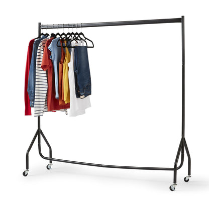 Superior Heavy Duty 5FT Long x 5FT Tall Clothes Rail In Black