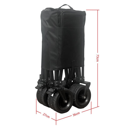 70L Foldable Utility Trolley Garden Home Camping Festivals No Assembly 100kg Load
