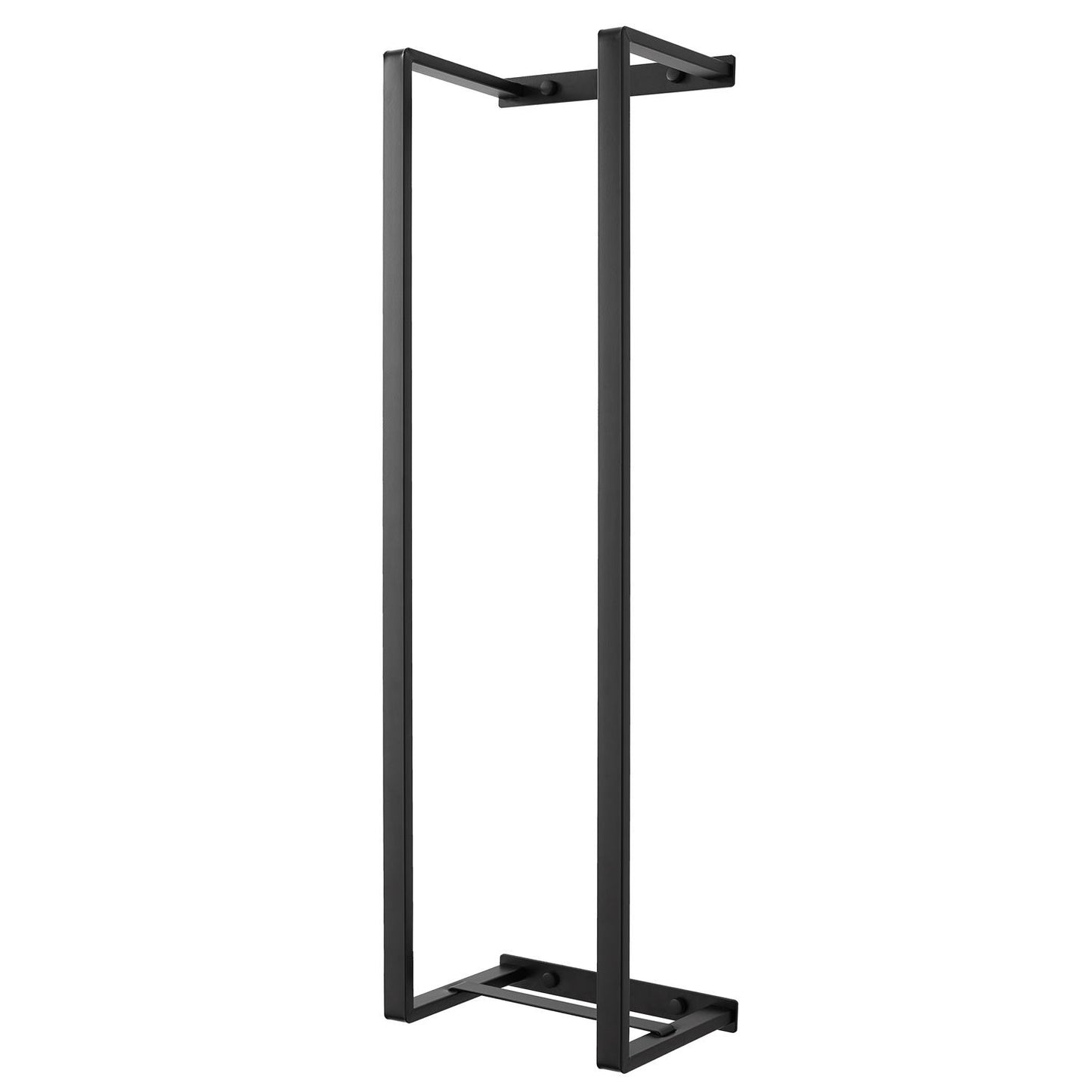Wall Mounted Black Stainless Steel Double Bar Towel Rail for Bathroom 75cm