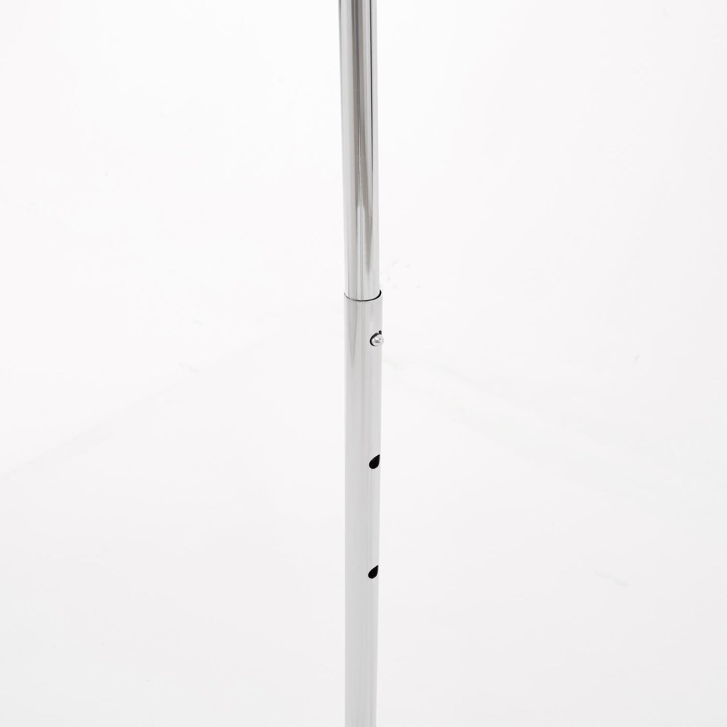 Heavy Duty Chrome Clothes Rail Adjustable Width Height with Shelf Locking Wheels