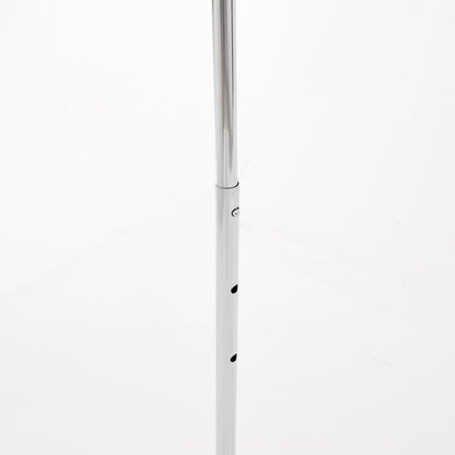 Heavy Duty Chrome Clothes Rail Adjustable Width Height with Shelf Locking Wheels