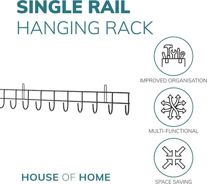 Extra-Long Tool Rack In Black Powder Coating