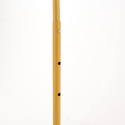 Heavy Duty Gold Clothes Rail Adjustable Width Height with Shelf, Locking Wheels