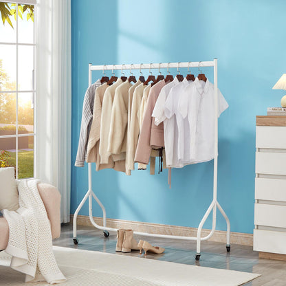 4ft  x 5ft Heavy duty clothes rail in white