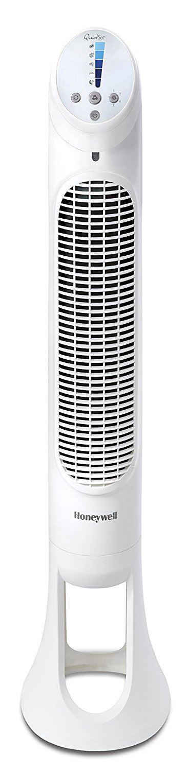 Honeywell QuietSet Tower Fan with Remote Control, White [Energy Class A++]