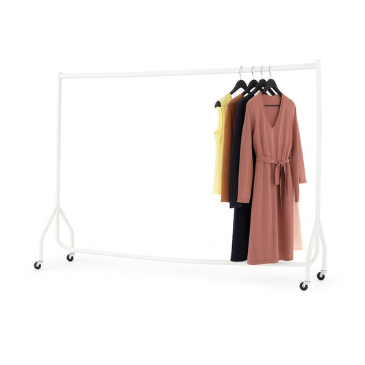 4ft  x 5ft Heavy duty clothes rail in white