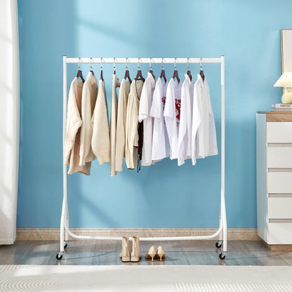 4ft  x 5ft Heavy duty clothes rail in white