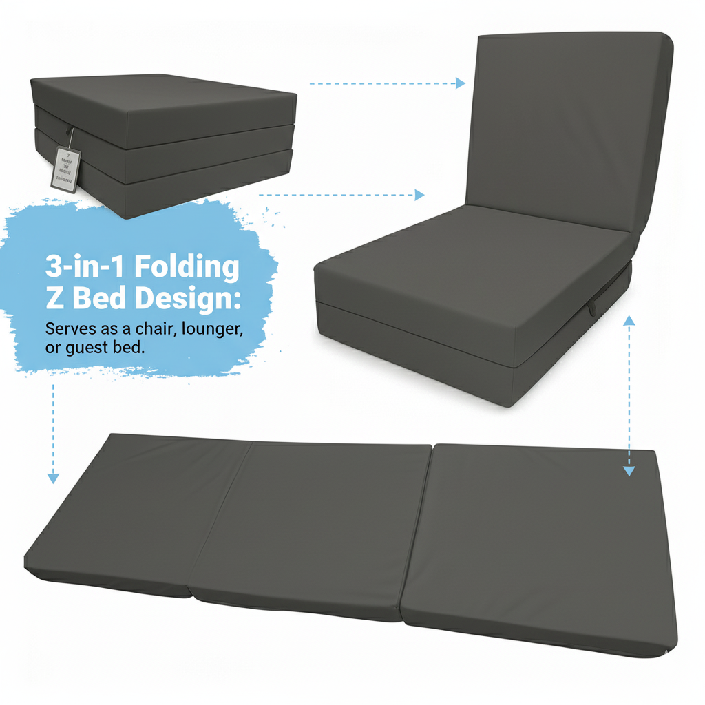 Z Bed Dark Grey