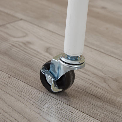 5ft x 5ft  Heavy duty clothes rail in white