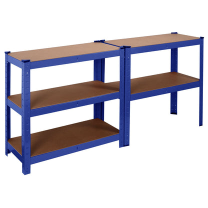 Heavy Duty Steel & MDF 5 Tier Racking in Blue