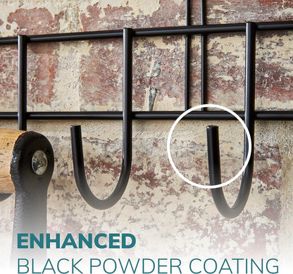 Extra-Long Tool Rack In Black Powder Coating