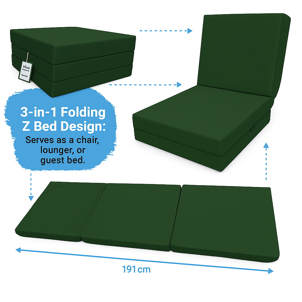 Z Bed Bottle Green